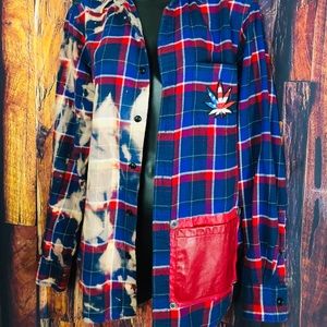 🍄 Love Cannabis Bleached Flannel 🇱🇷